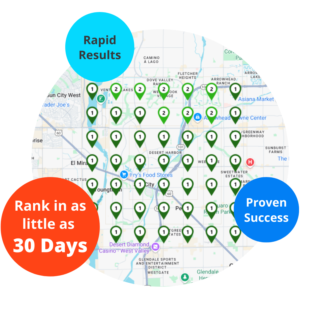 Local SEO graphic for Dominate Maps